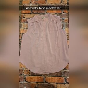Worthington Women's Light Lilac Sleeveless Blouse